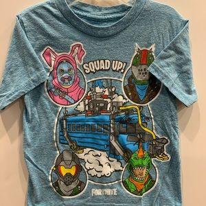Boys FORTNITE Squad Up! Pre shrunk cotton Tee SzXS